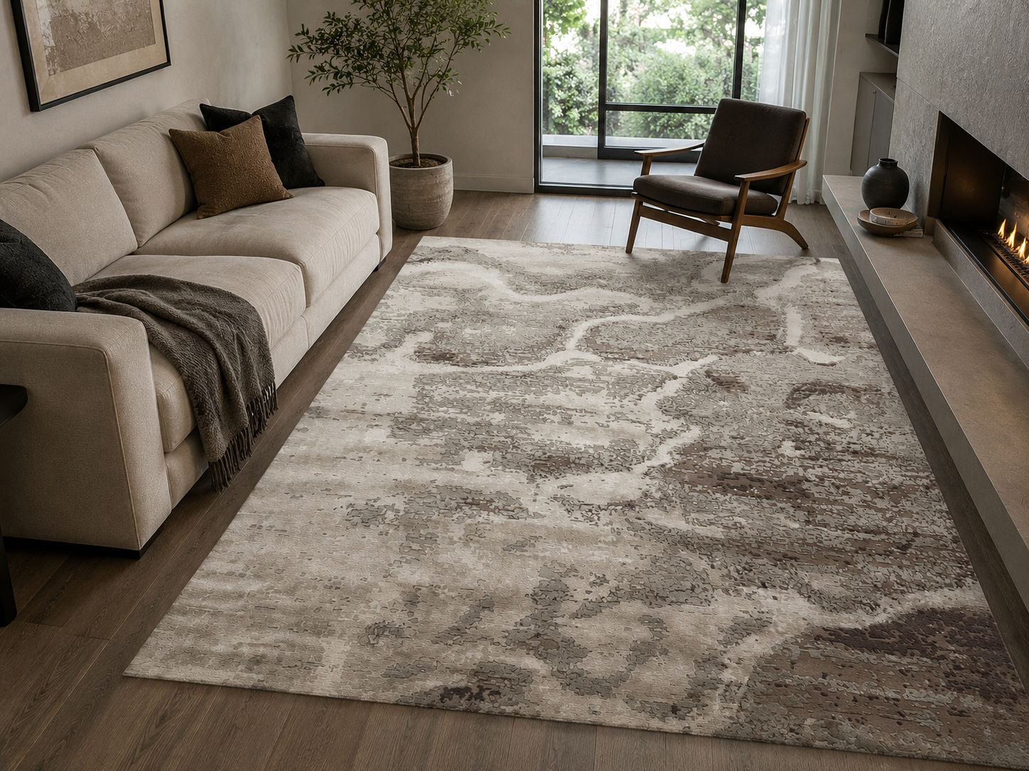 Custom carpet sample in development